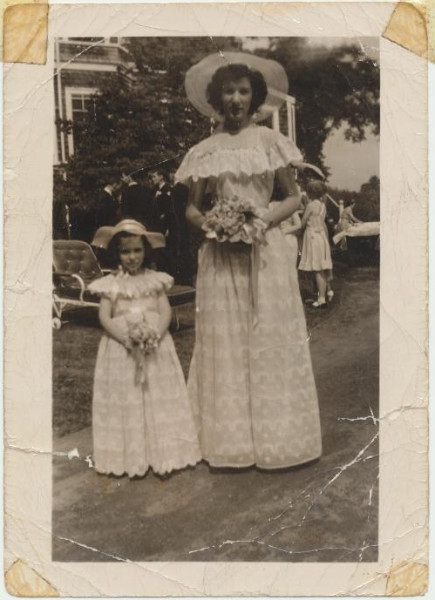 Kathy and Rita, at Tom and Jay's wedding 1949